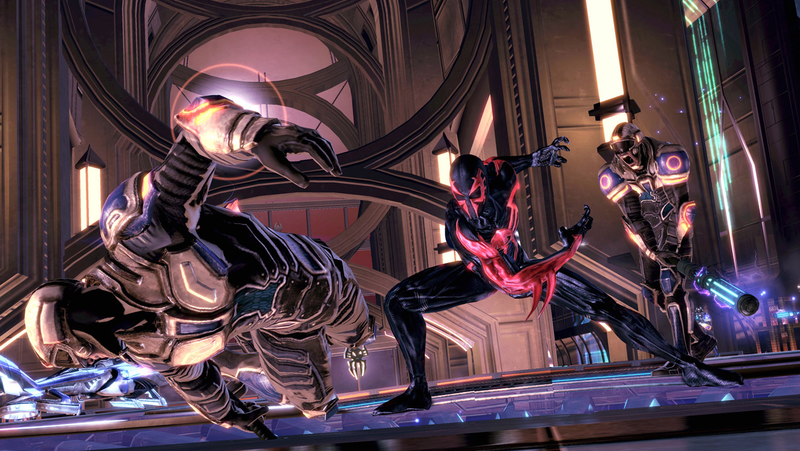 Illustration for article titled Is This Shattered Dimensions' Spider-Man 2099?